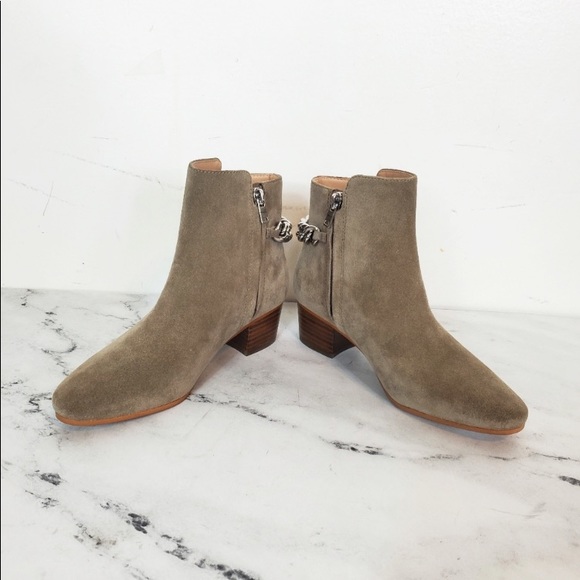 Coach Mushroom Carissa Ankle Suede Size 5 Boots NIB - Picture 5 of 6